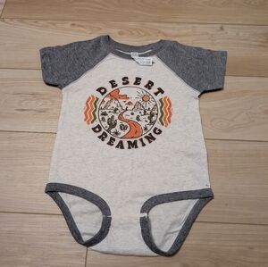 Wonder Nation Desert Dreaming Gray and Cream Bodysuit New!